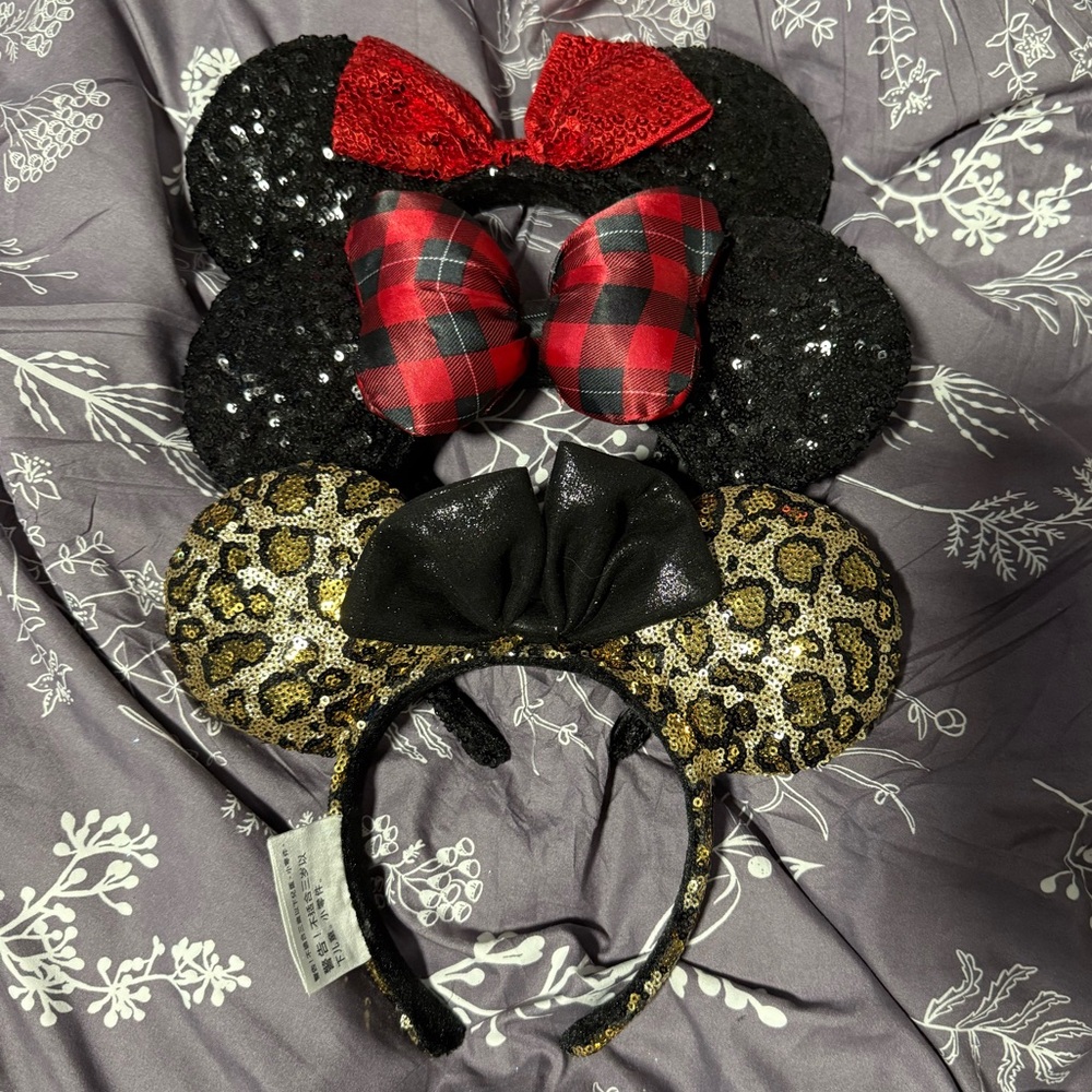 Set of Three Disney Mickey Mouse Ears
